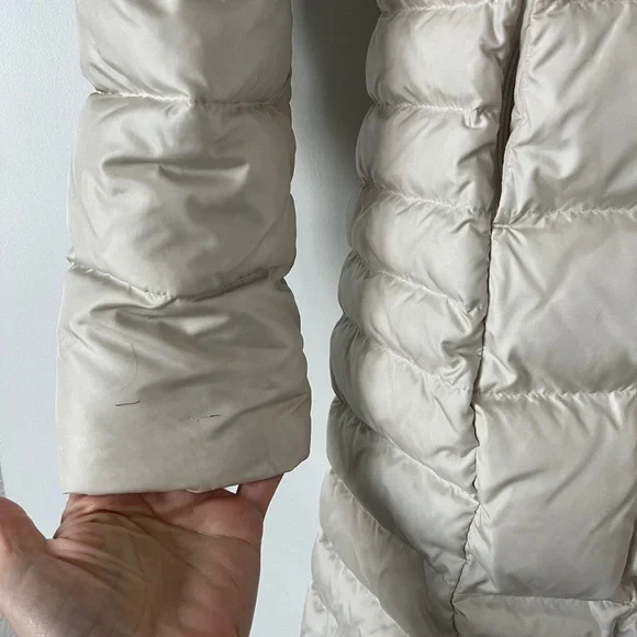 The North Face women’s cream 550 down filled parka size Small - Picture 13 of 15